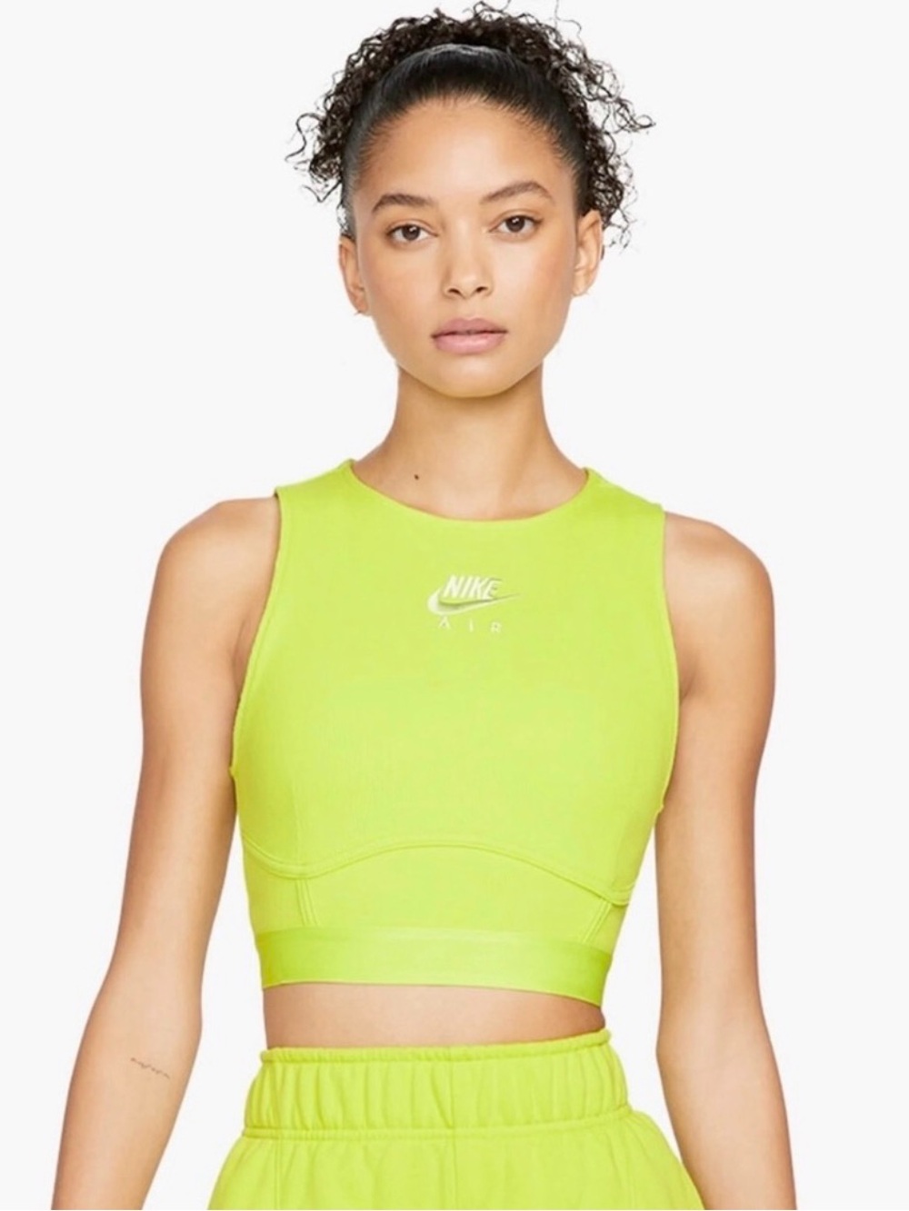 Nike Neon Lime Women's Crop Tank Top